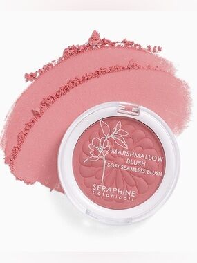 Seraphine Botanicals Marshmallow Blush Pink Caramel Soft Seamless Powder Blush